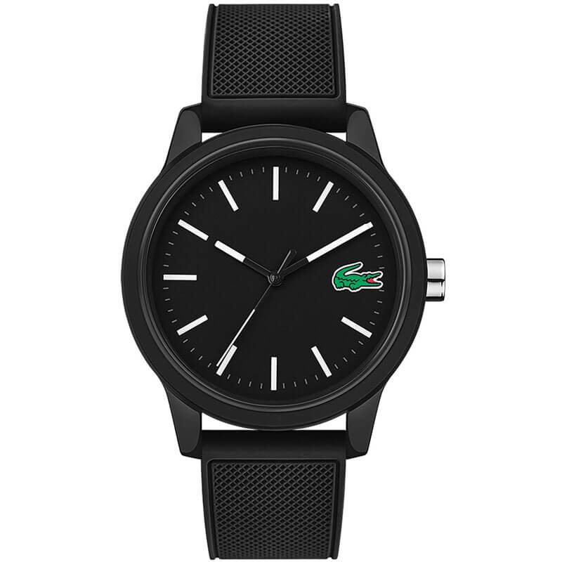 Lacoste Black Silicone with Rubber Strap Men's Watch - 2010986