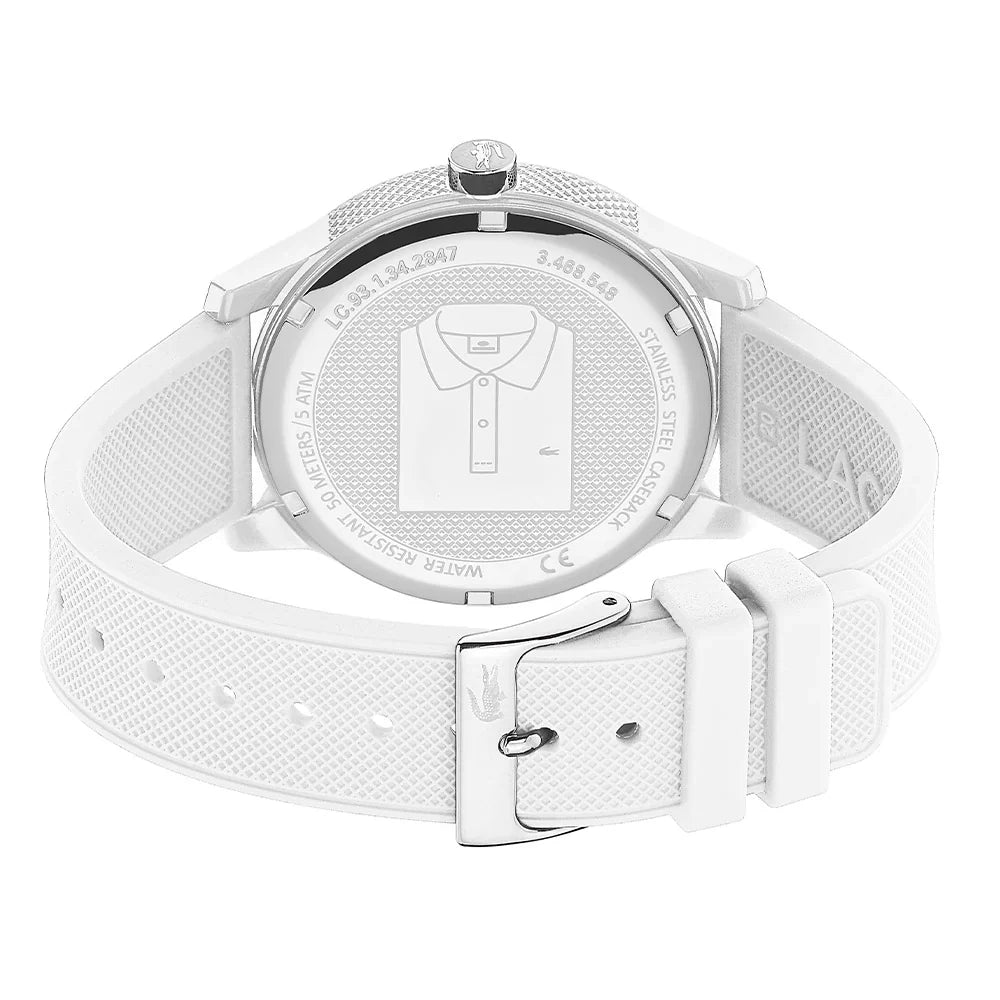 Lacoste 42mm White Silicone Strap Watch -  2011039