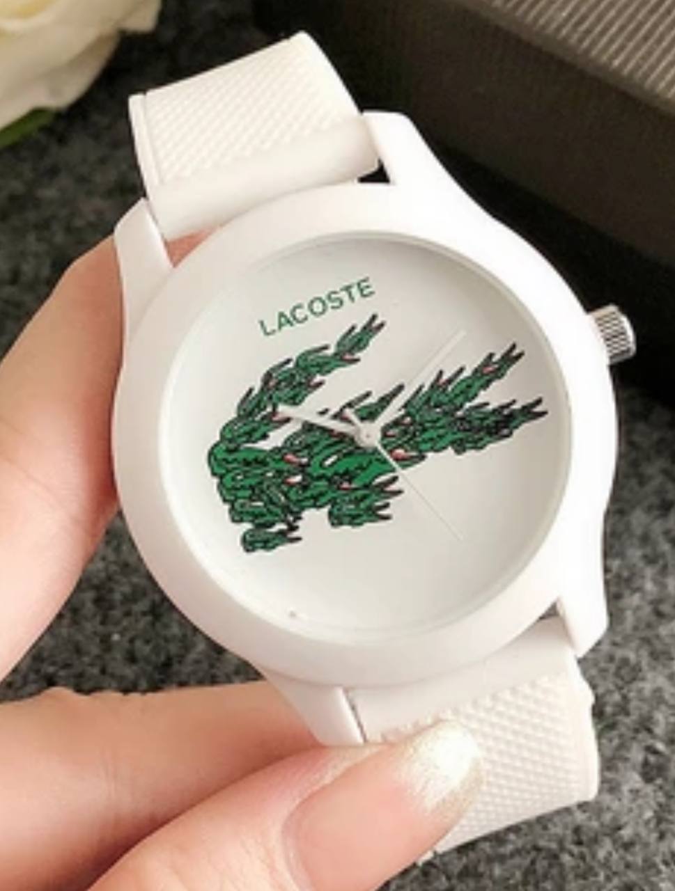 Lacoste 42mm White Silicone Strap Watch -  2011039