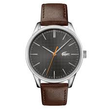 Lacoste Chronograph Black Dial with Silicone Strap 44mm Men's Watch - 2011045