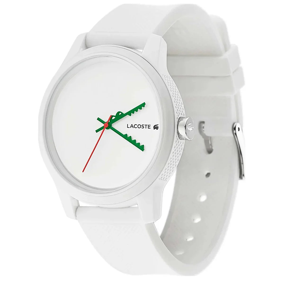Lacoste White Silicone Round Dial Men's Watch - 2011069