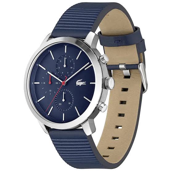 Lacoste 2011176 watch displayed at angle showing strap and case detail