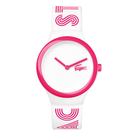Lacoste Analog Display Japanese Quartz White/Pink Watch - 2020106