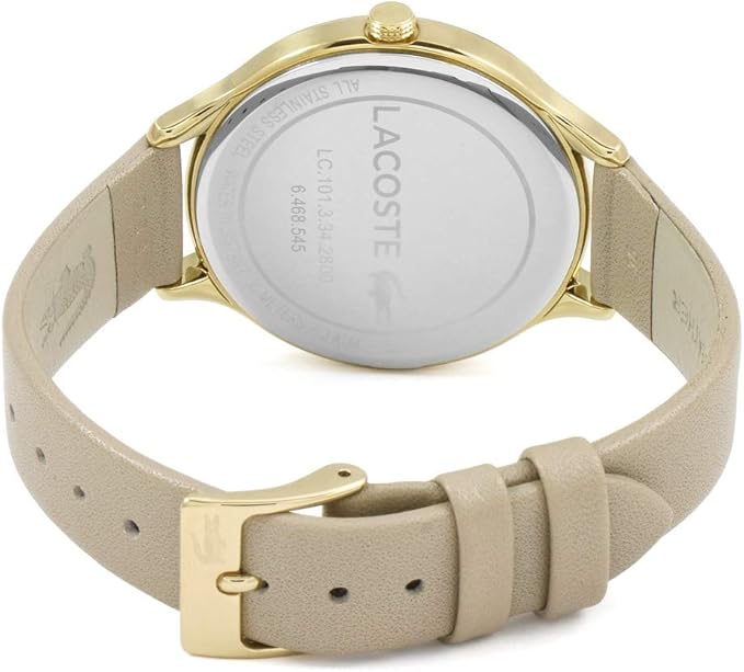 Lacoste Constance Tan Leather Strap Women's Watch - 2001007