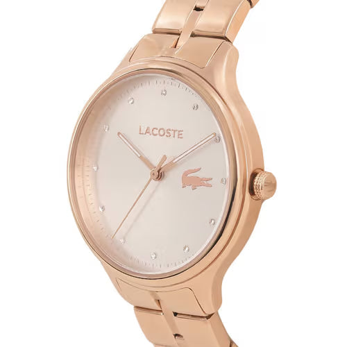 Lacoste Constance White Dial Stainless Steel Ladies Watch - 2001032