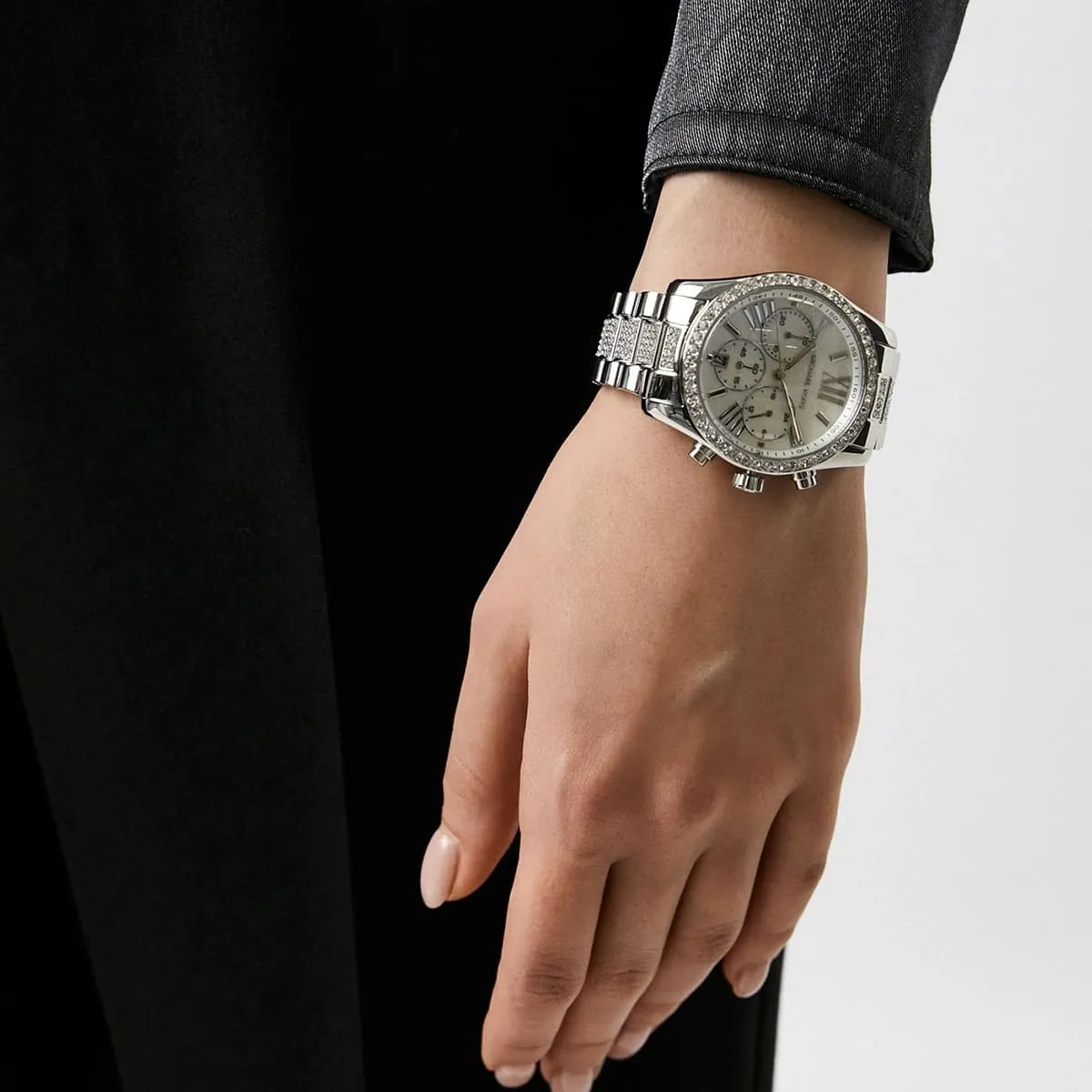 Lexington Pavé Silver-Tone Watch