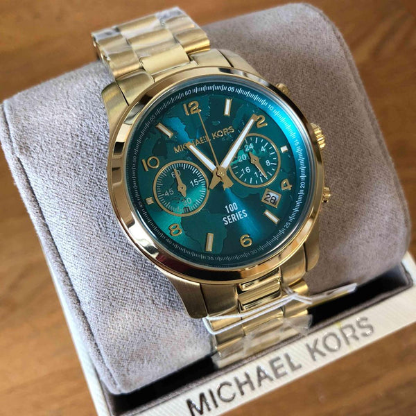 Michael Kors Stop Hunger Chronograph Turquoise Dial Ladies Watch MK5815 - Watches of New Zealand #2