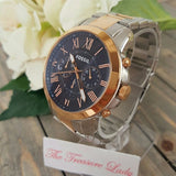 Fossil Grant Chronograph Blue Dial Two-tone Men's Watch FS5024 - Watches of New Zealand #4