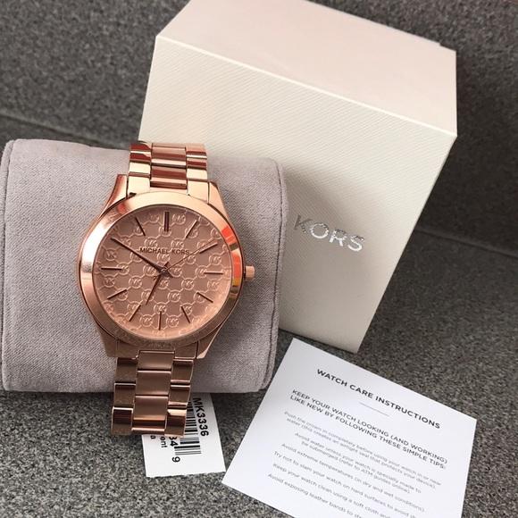Michael Kors Runway Rose Gold Ladies Watch MK3336 - Watches of New Zealand #5