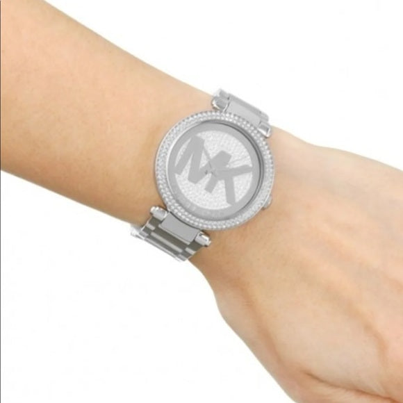 Michael Kors Parker Crystal Pave Dial Ladies Watch MK5925 - Watches of New Zealand #4