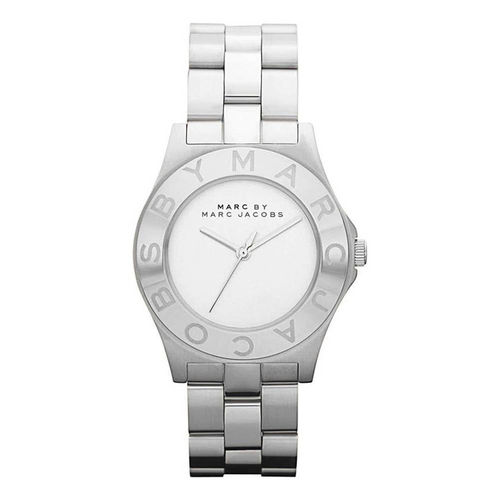 Marc By Marc Jacobs 37mm Blade White Dial Sliver Stainless Steel Ladies Watch - MBM3125