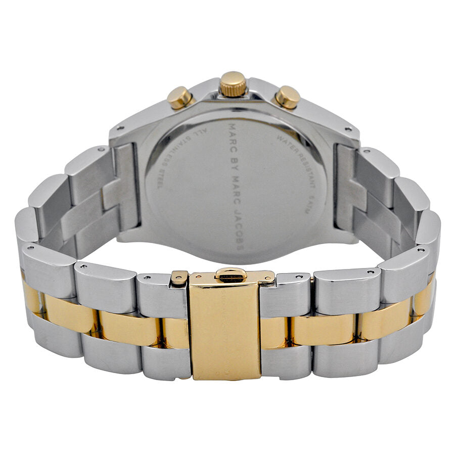 Back view of Marc by Marc Jacobs Henry MBM3177 watch showing case and bracelet clasp