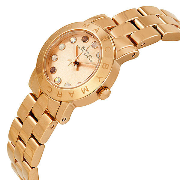 Marc by Marc Jacobs Amy Dexter Rose Dial Rose Gold-tone Ladies Watch MBM3219 - Watches Of New Zealand #2