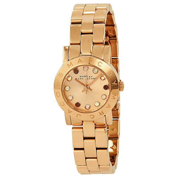 Marc by Marc Jacobs Amy Dexter Rose Dial Rose Gold-tone Ladies Watch MBM3219 - Watches Of New Zealand