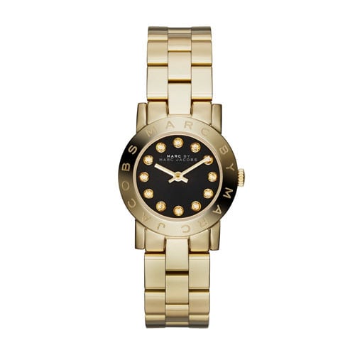 Marc By Marc Jacobs Amy Black Women's Gold Classic Watch - MBM3336