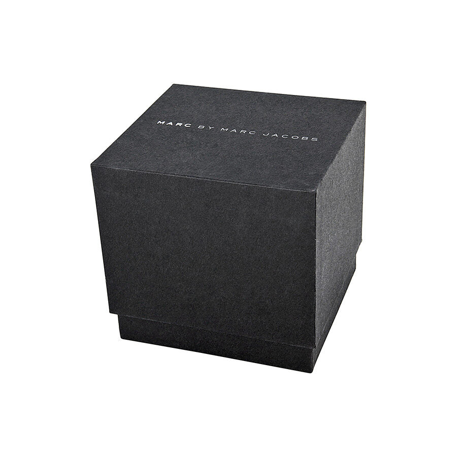 Marc by Marc Jacobs Baker MBM3312 black branded watch box packaging