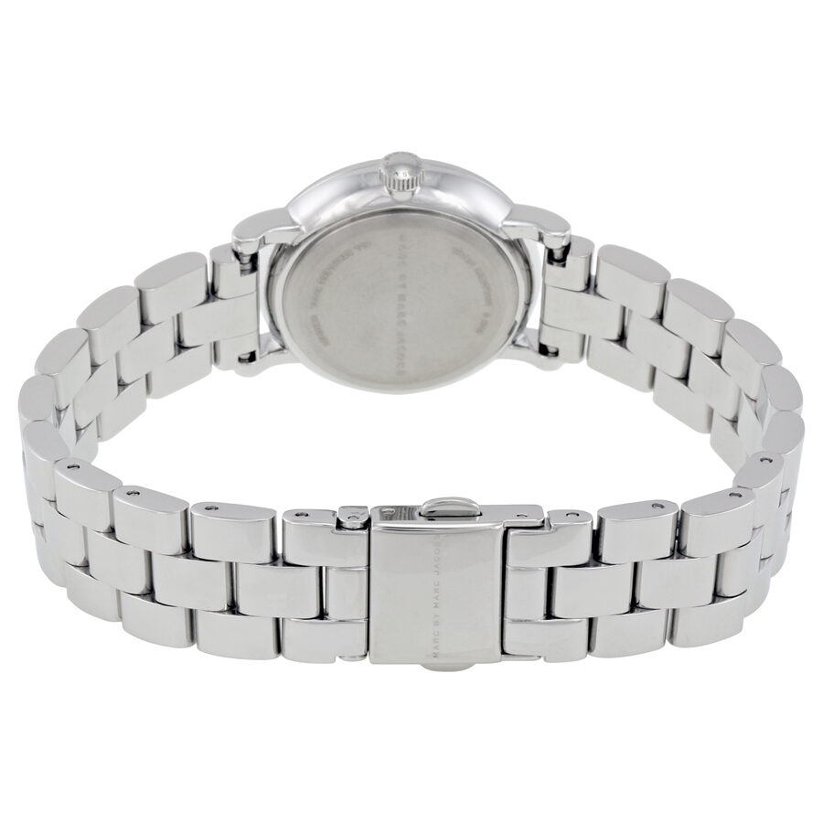 Marc By Marc Jacobs Baker Crystal Markers Silver Watch - MBM3423