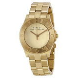 Marc by Marc Jacobs Blade Gold Dial Gold-tone Ladies Watch MBM3126 - Watches Of New Zealand