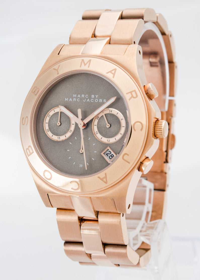 Marc By Marc Jacobs Blade Brown Dial Rose Gold Tone Women's Watch - MBM3308