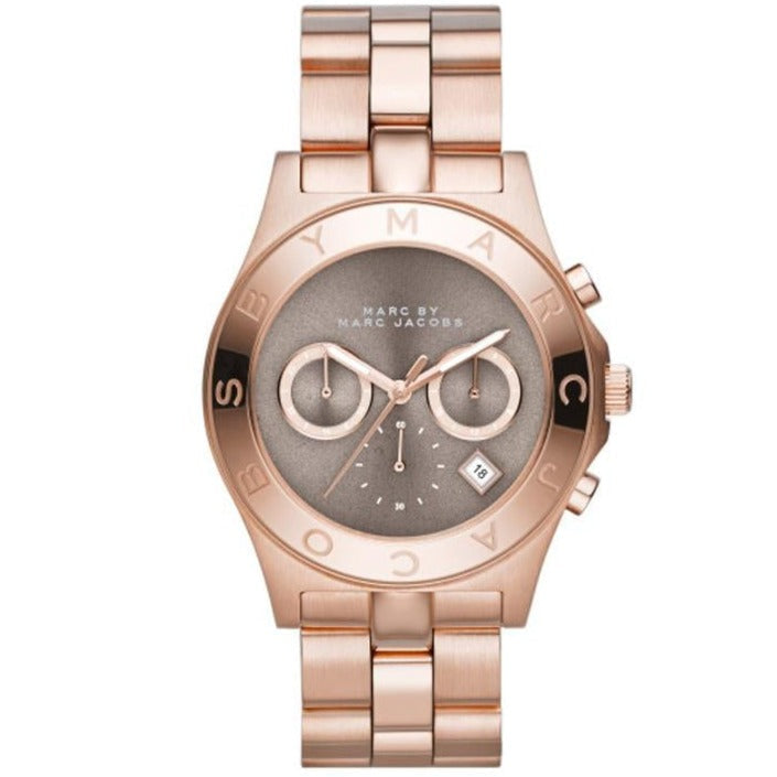 Marc By Marc Jacobs Blade Brown Dial Rose Gold Tone Women's Watch - MBM3308