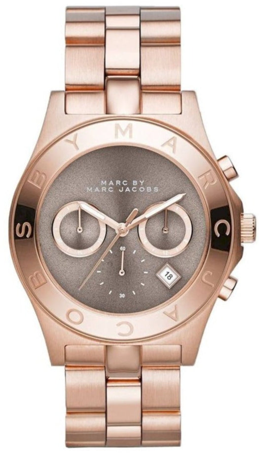 Marc By Marc Jacobs Blade Brown Dial Rose Gold Tone Women's Watch - MBM3308