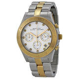 Marc by Marc Jacobs Chronograph Silver Dial Two-tone Ladies Watch MBM3177 - Watches Of New Zealand