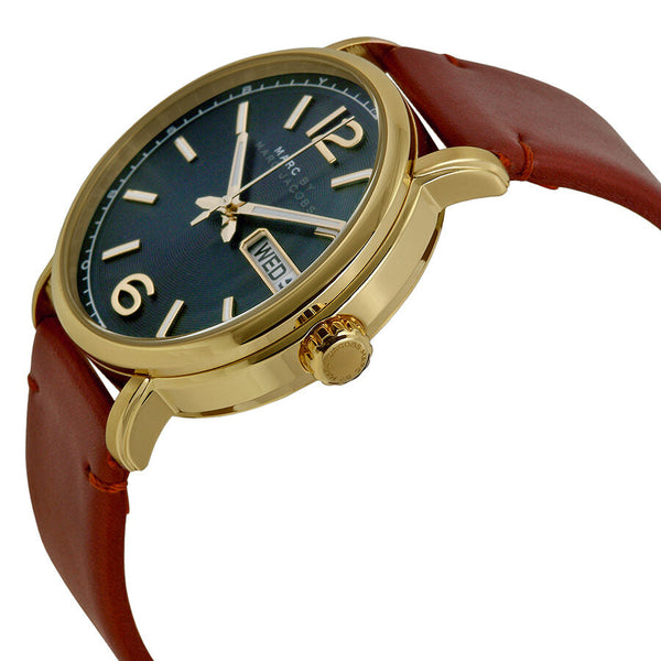 Marc by Marc Jacobs Fergus Green Dial Brown Leather Men's Watch MBM5077 - Watches of New Zealand #2