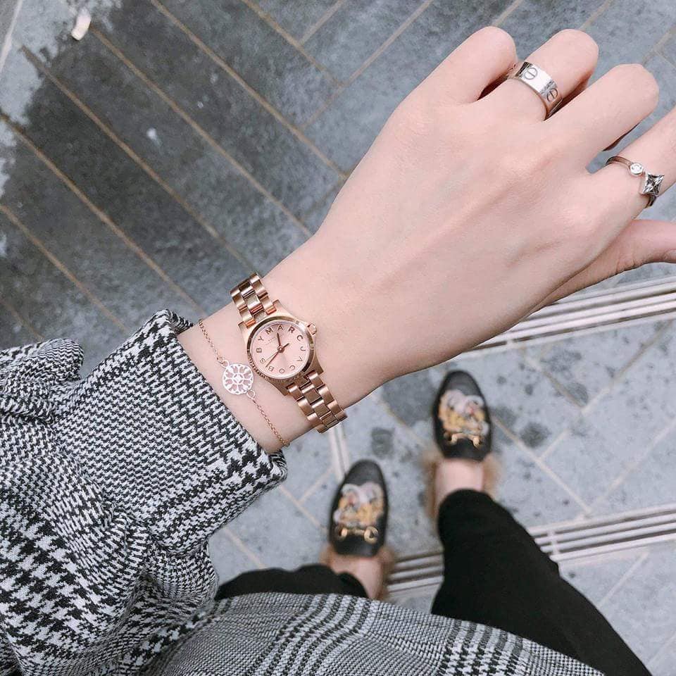Marc by Marc Jacobs Henry Dinky Rose Gold Tone Watch - MBM3200