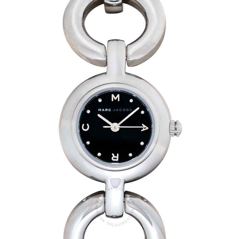 Marc by Marc Jacobs Black Dial Stainless Steel Band Women's Watch - MBM3004