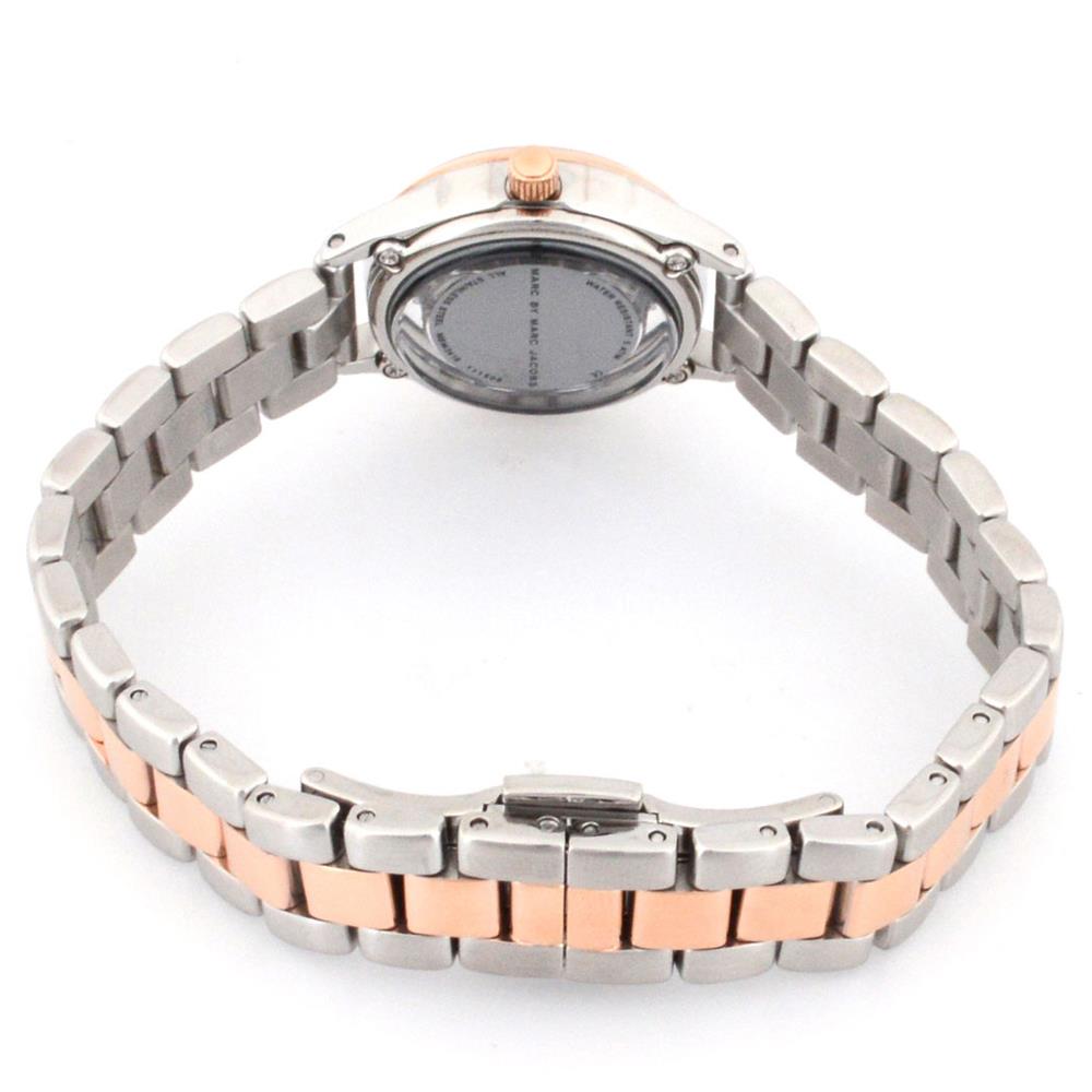 Marc By Marc Jacobs Transparent White Dial Two Tone Watch MBM3418