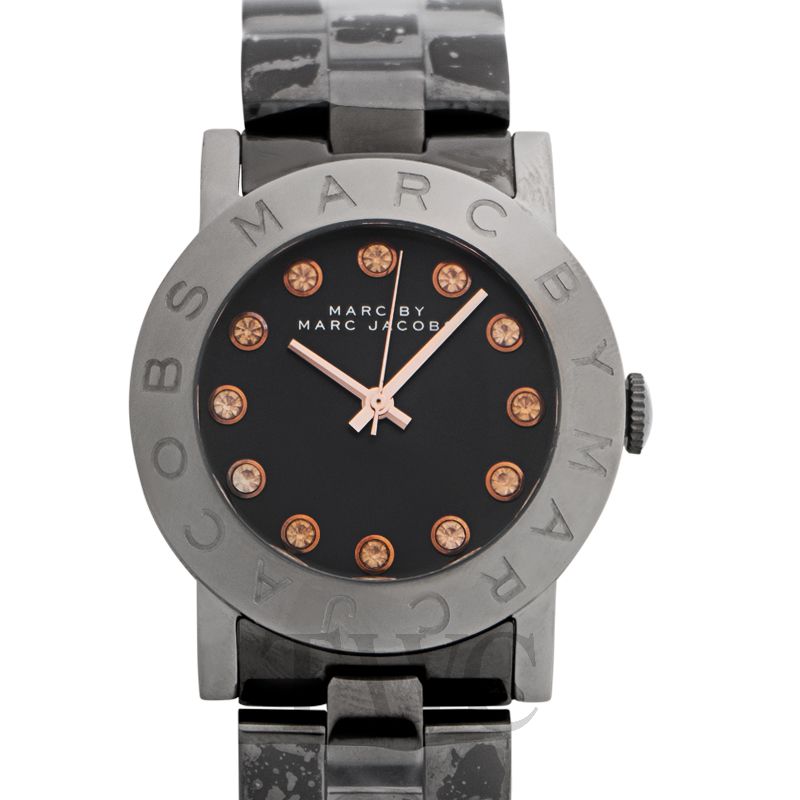 Marc By Marc Jacobs Rock Crystal Black Stainless Steel Women's Watch - MBM8596