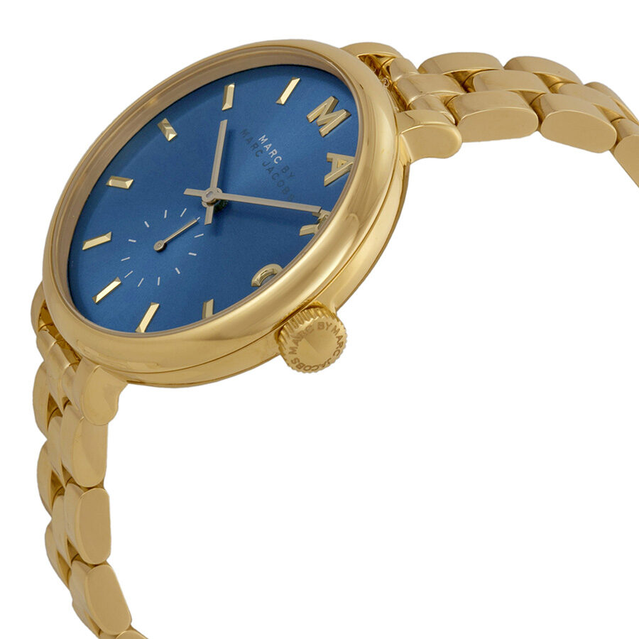 Marc by Marc Jacobs Sally Blue Dial Gold-tone Ladies Watch - MBM3366