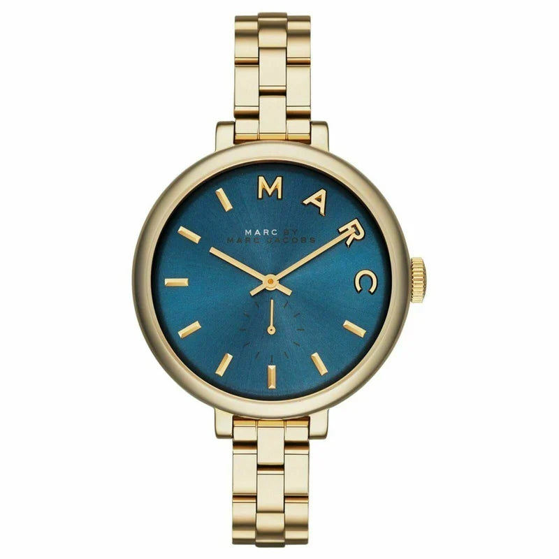 Marc by Marc Jacobs Sally Blue Dial Gold-tone Ladies Watch - MBM3366
