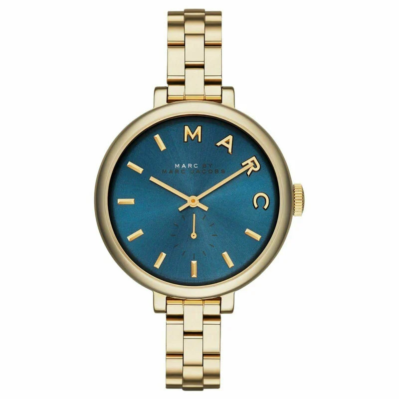 Marc by Marc Jacobs Sally Blue Dial Gold-tone Ladies Watch - MBM3366