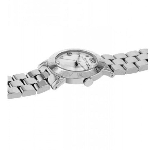 Marc Jacobs Amy White Dial Silver Steel Strap Women Watch - MBM8611