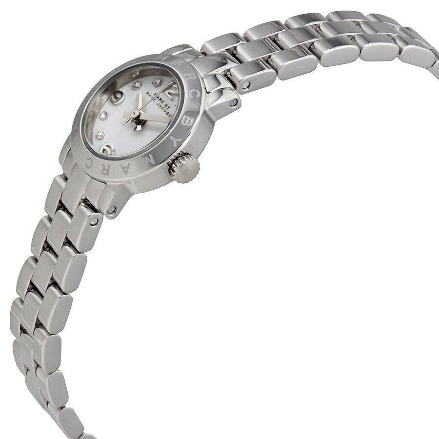 Marc Jacobs Amy White Dial Silver Steel Strap Women Watch - MBM8611
