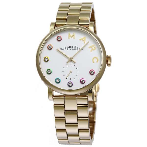 Marc Jacobs Baker White Dial Gold 36mm Ladies Watch - MBM3440