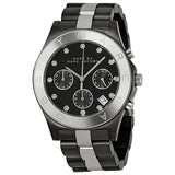 Marc by Marc Jacobs Blade Chronograph Gunmetal and Silver-Tone Ladies Watch MBM3179 - Watches Of New Zealand