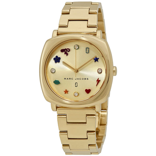 Marc Jacobs Mandy Gold Tone Dial Ladies Watch MJ3549 - Watches of New Zealand
