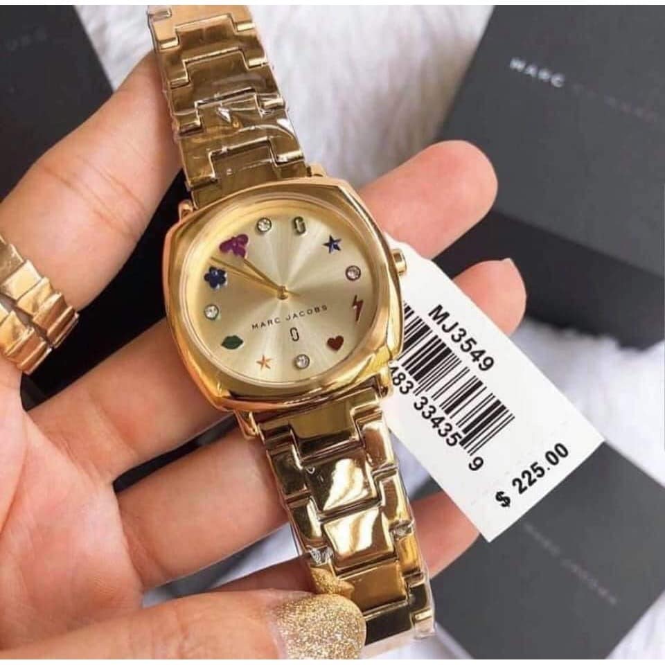 Marc Jacobs Mandy Gold Dial Gold Steel Watch - MJ3549