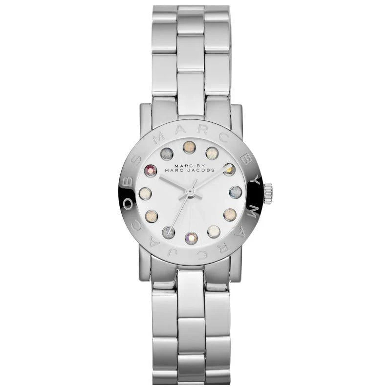 Marc by Marc Jacobs Amy Dexter MBM3217 ladies watch with white dial and stainless steel bracelet