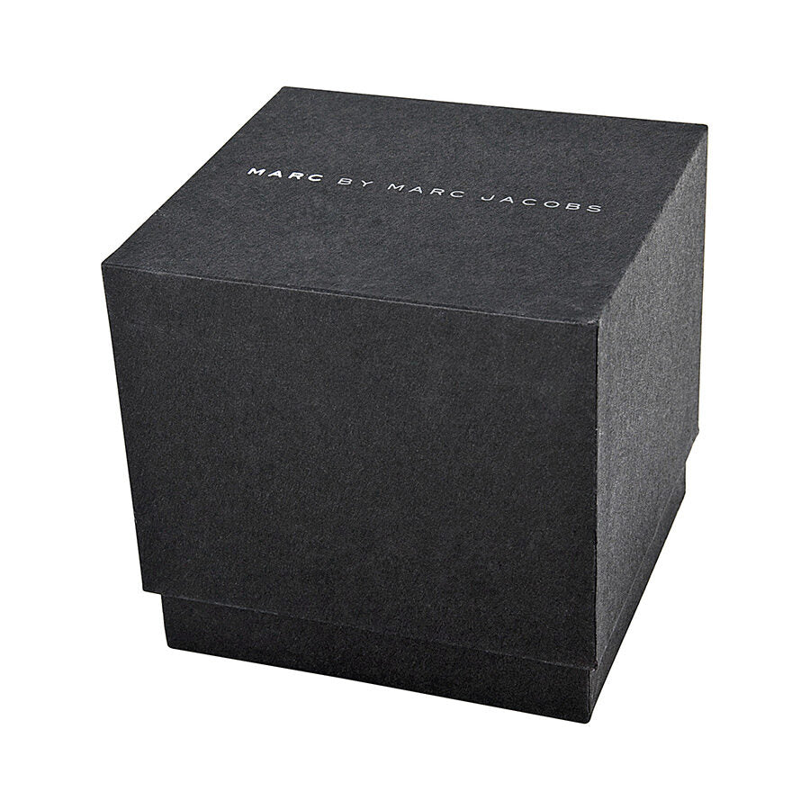 Marc by Marc Jacobs watch packaging box in black with logo