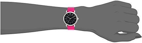 Marc Jacobs Roxy Black Dial Pink Leather Strap Women Watch - MJ1540