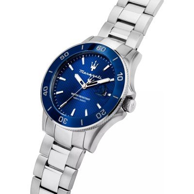 Maserati Competizione Stainless Steel Blue Dial Quartz Diver Men's Watch R8853100036