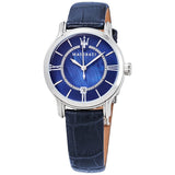 Maserati Epoca Blue Dial Blue Leather Ladies Watch R8851118502 - Watches of New Zealand