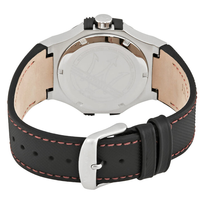 Maserati Potenza Black Dial Black Leather Men's Watch R8851108001 - Watches of New Zealand #3