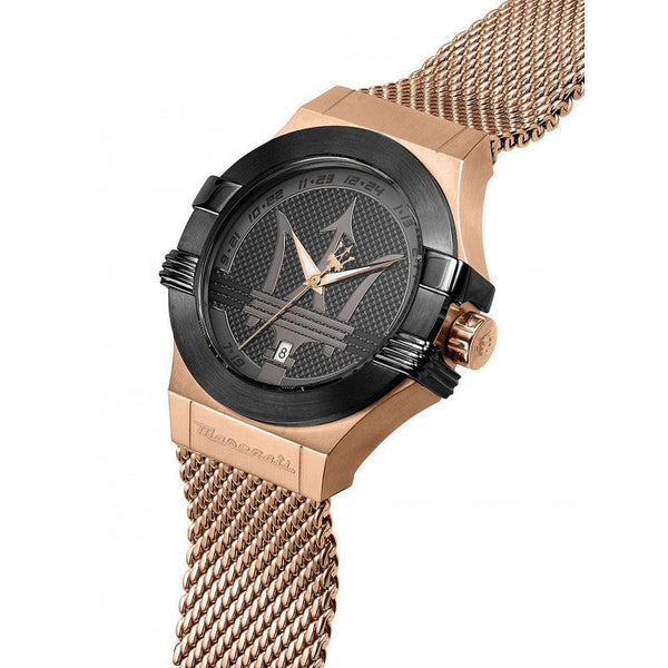 Maserati Potenza Rose Gold Mesh Bracelet  R8853108009 - Watches of New Zealand #2