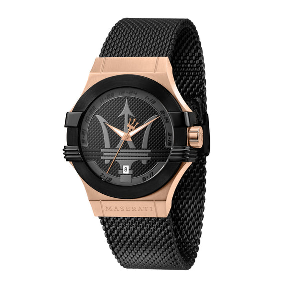 Maserati Potenza Black Mesh Bracelet   R8853108010 - Watches of New Zealand