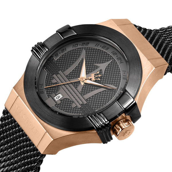 Maserati Potenza Black Mesh Bracelet  R8853108010 - Watches of New Zealand #2