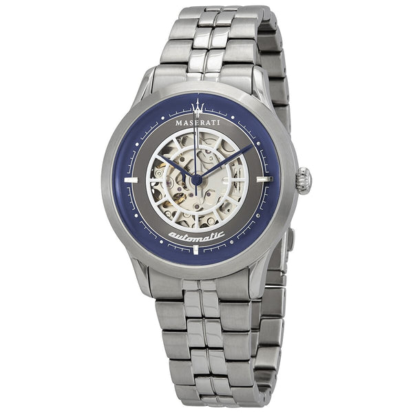 Maserati Ricordo Automatic Grey Skeleton Dial Men's Watch #R8823133005 - Watches of New Zealand